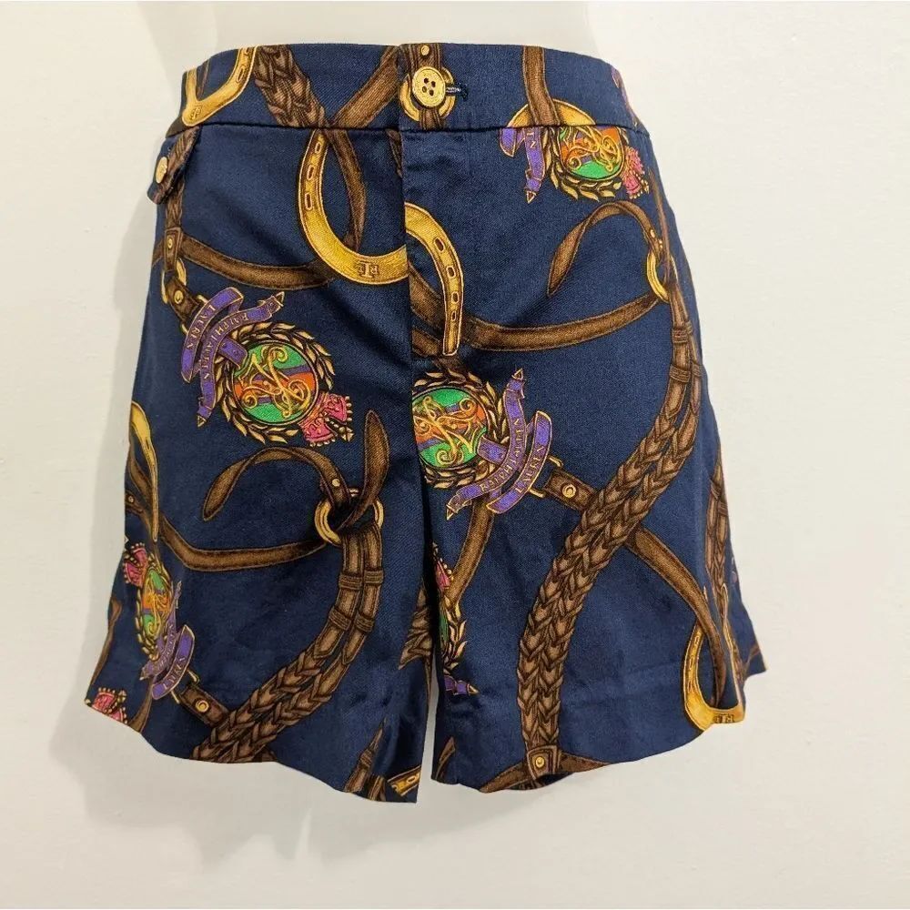 Lauren Ralph Lauren Equestrian Countryside Ranch Horse Preppy Western Shorts 4